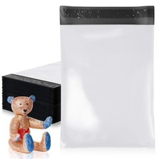 White Poly Mailers Shipping Bags Self Seal 2 Mil Waterproof 200 Count 19 x 24 in