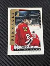 1997 Pinnacle Be a player auto 🏒 Eric Weinrich #71 🏒 Blackhawks