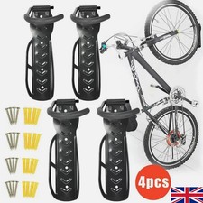 4x Bike Storage Wall Mounted Hook Bicycle Rack Hanger Holder Garage Steel Stand