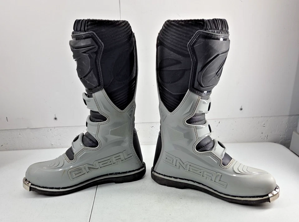 Bota O'Neal Element Motocross Corrida Adulto Tamanho 9 Botas 0332-409 Cinza Preto - Imagem 3 de 4