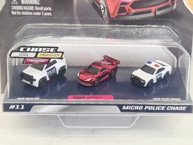 CHASE Micro Machines Series 3 #11 Micro Police Cahse RED Treasure Car