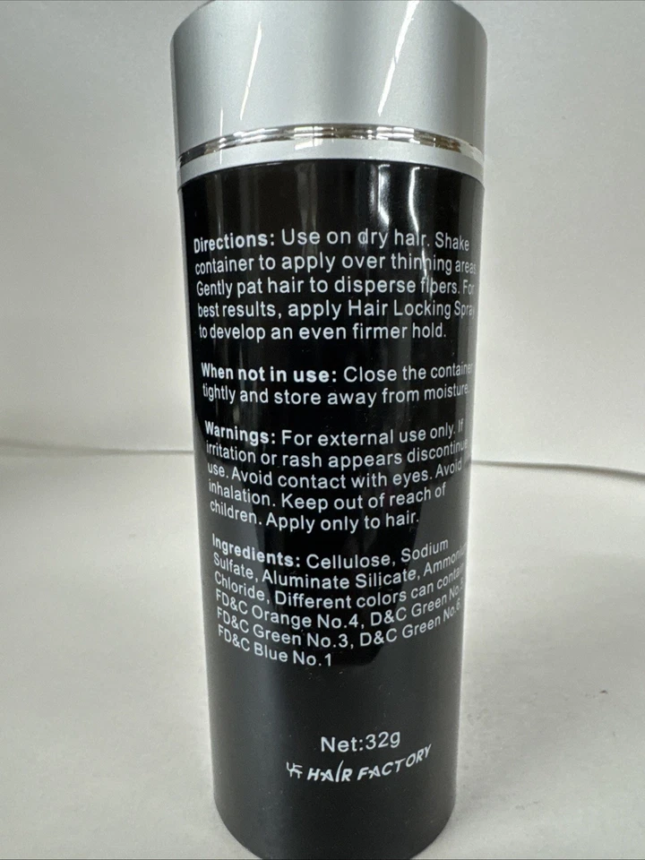 Corrector de cabello adelgazante negro Dexe Hair Building Fibers 32 g nuevo Foto 2 de 4