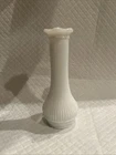 Vintage Gorgeous Design 6” Milk glass Bud Vase