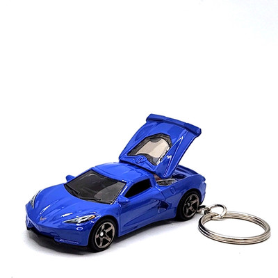 2020 Chevy Corvette C8 Stingray Blue Custom 1/64 Scale Diecast   GREAT Gift  