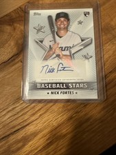 2022 Topps Series 1 - Baseball Stars Autographs Nick Fortes #BSA-NF (AU, RC)