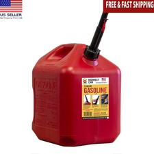 5 Gallon Gas Can Auto Shut Off Quick-Flow Spout Flame Mitigation Device Red New
