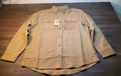Duck Camp Lightweight Hunting Shirt Long Sleeve Button Down Size Medium New!