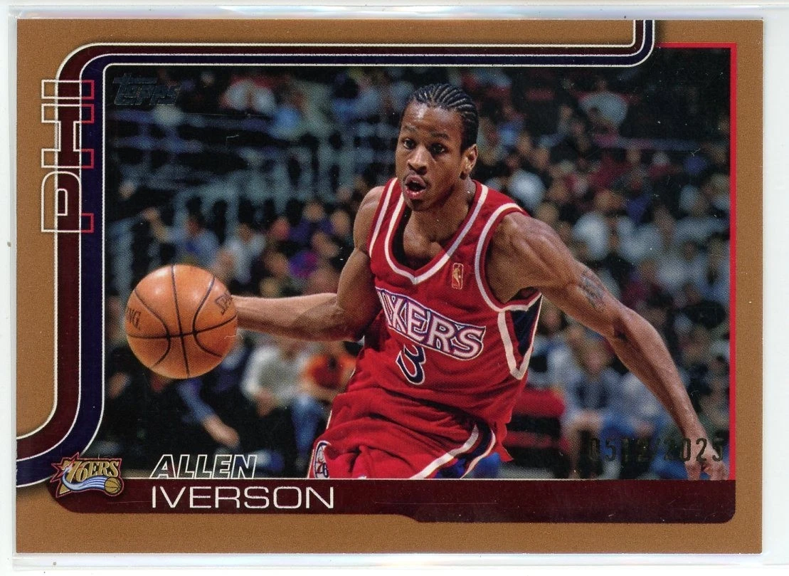 Topps Allen Iverson Basketball Serial Numbered Sports Trading