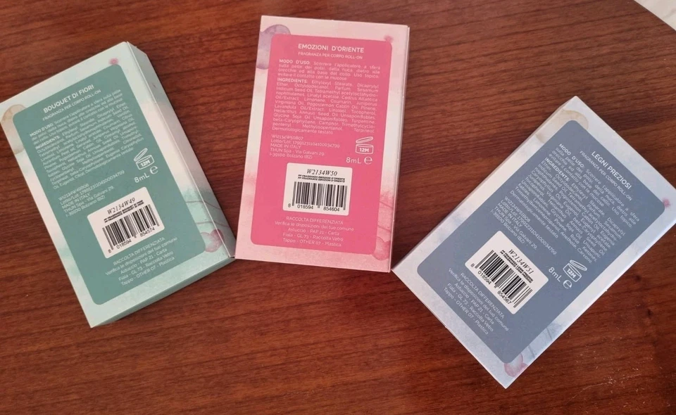 Thun tre profumi per il corpo mai usati con scatola - Immagine 2 di 4