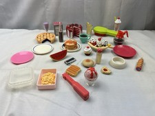 Our Generation Doll Food Items Lot Pie Banana Split Pancakes Mac-n-Cheese More