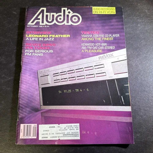 1988 • AUDIO MAGAZINE • SEP • Stereo • VG • REVOX Leonard Feather Review #HF70