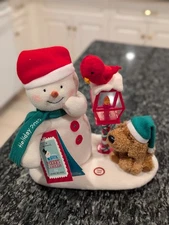 Hallmark Jingle Pals 2013 Merry Carolers Trio Snowman Sound Light Motion Dog