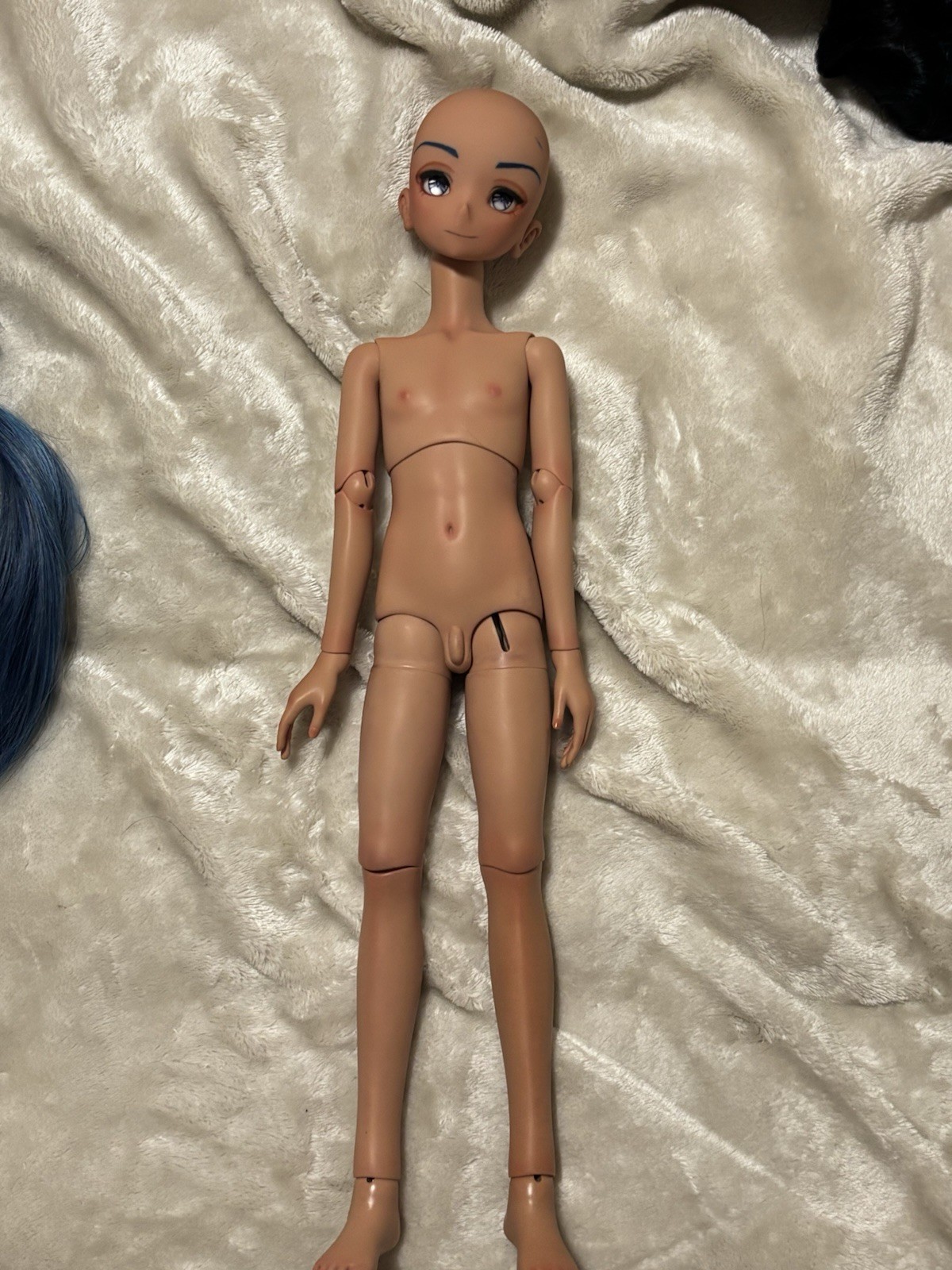 Amerai BJD 1/4 Doll Tan Skin Faceup Kaeya Genshin Impact Wig Eyes Anime Doll