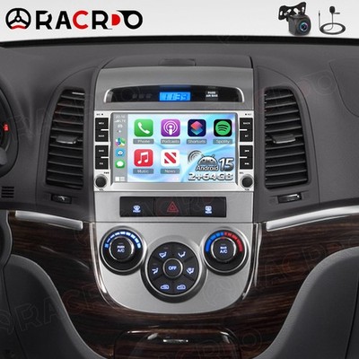 7'' 2+64GB Android 15 CarPlay Car Stereo GPS Radio For Hyundai Santa Fe 2006-2012