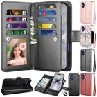 For iPhone 17 Pro Max /Air /17 Pro Case Leather Wallet Case Magnetic Phone Cover