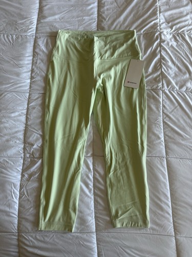 New Lululemon Align High-Rise Crop 23" Size 12 Capri LW6BGLS KOGR Green NWT - Picture 1 of 9