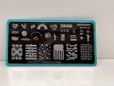 Maniology Occasions: Stars & Stripes (m054) - Nail Stamping Plate