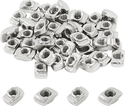 100pcs M4 T-Slot Nuts 2020 Series Hammer Head Carbon Steel Aluminum Profile