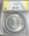 1904-O  Morgan Dollar ANACS MS 64, Booming Luster, Very PQ, Free Shipping
