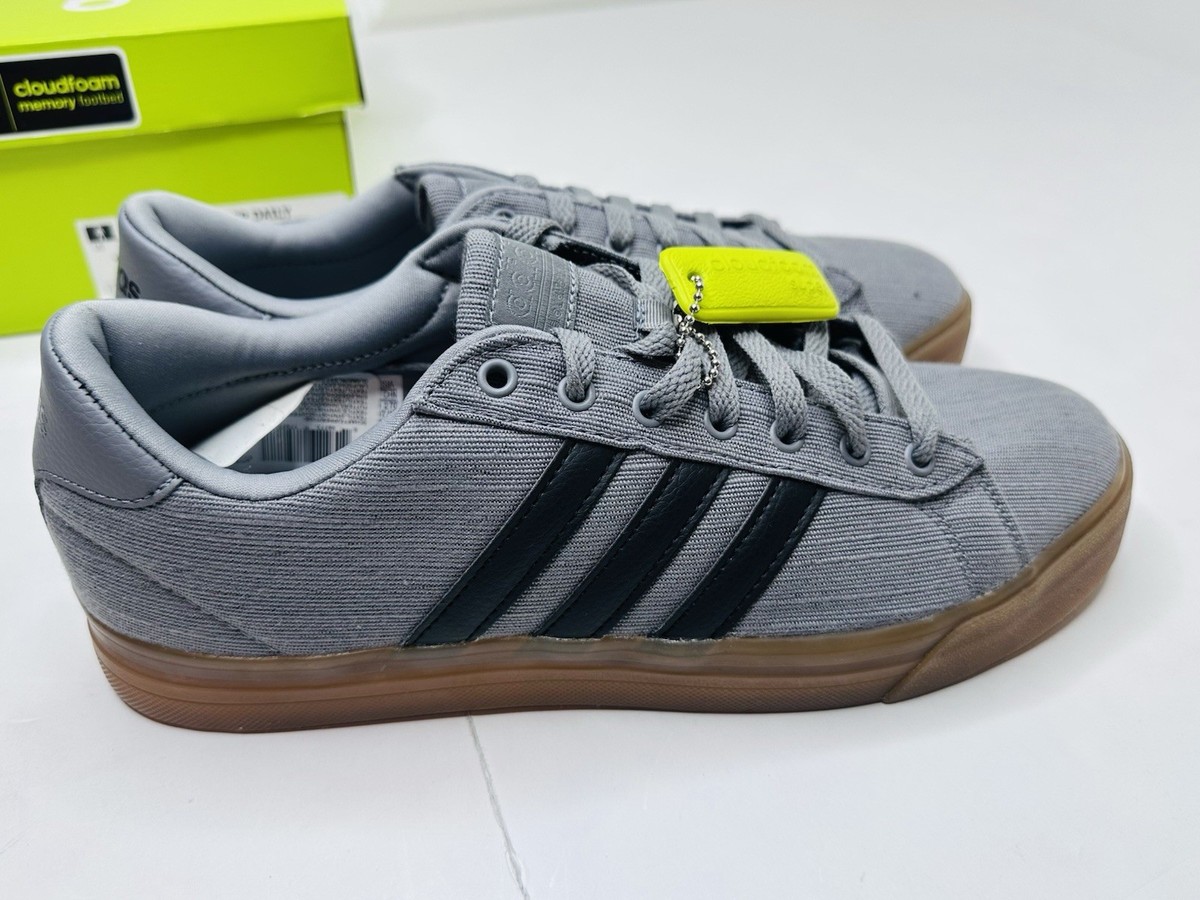 adidas gazelle silver green womens Adidas Cloudfoam Super Daily Sneakers (Size 43/43.5)