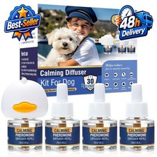 Dog Pheromone Calming Diffuser Kit with Refills for Anxiety Relief