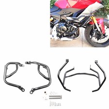 Carbon Steel Engine Guard Crash Bar Protector For BMW F900R F900XR 20-24 Black