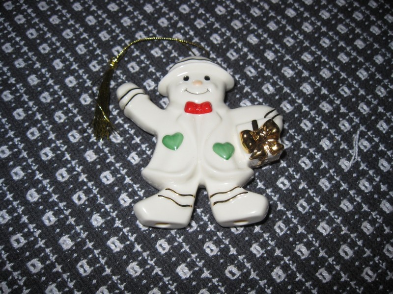 MIKASA Porcelain Holiday Magic Christmas Ornament FK015/601 SNOWMAN Not in Box