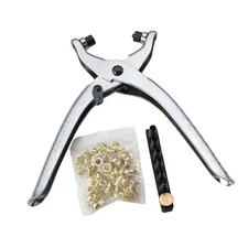 Grommet Eyelet Pliers Craft Fastener Grommet Tool Kit for Fastening Replace S...