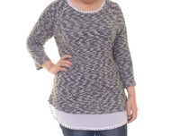 Style & Co. Embellished Layered-look Top Size S on sale Style & Co. Embellished Layered-look Top Size S on sale