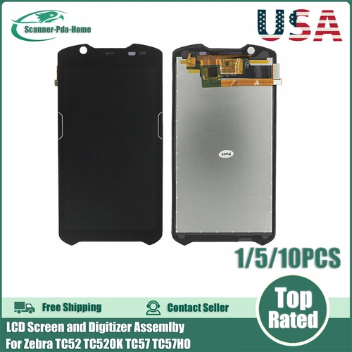lot 1/5/10Pcs LCD Screen and Digitizer Assemlby For Zebra TC52 TC520K TC57