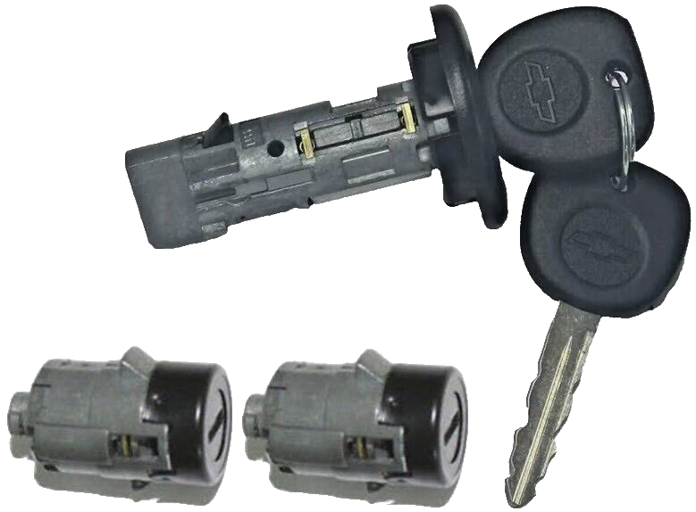 AUXITO Ignition Lock Cylinder + 2 Door Locks + 2 Keys For Chevy – Replaces US312L, 924725, D1469