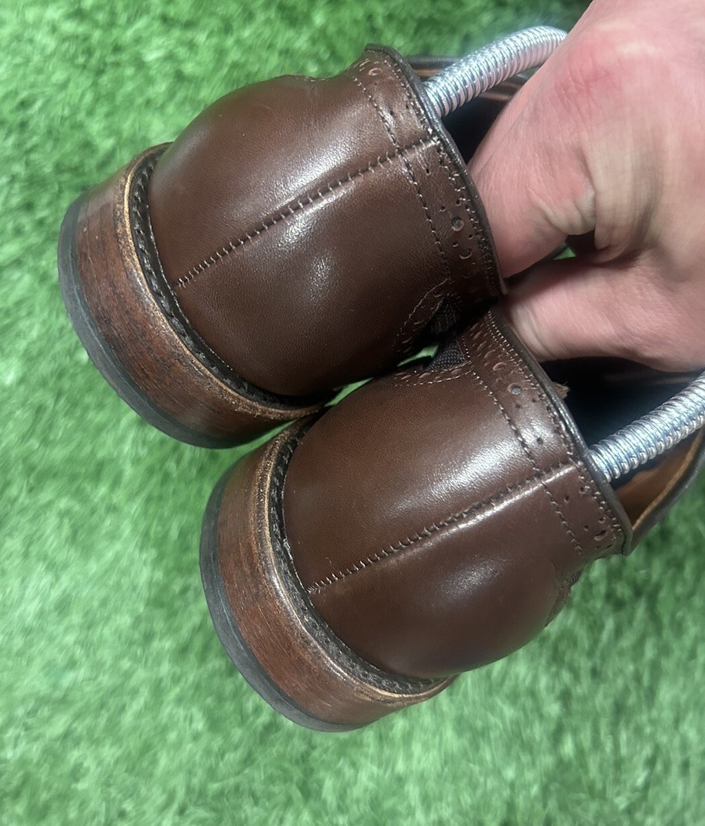 ALLEN EDMONDS STRAWFUT BROWN LEATHER & VENTILATED MESH DRESS  display picture 1