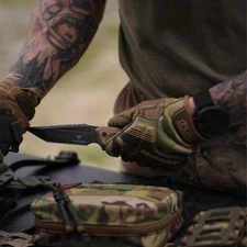 TAKUMITAK 9" Full Tang Tanto Point Survival Knives w/ MOLLE Webbing Clip