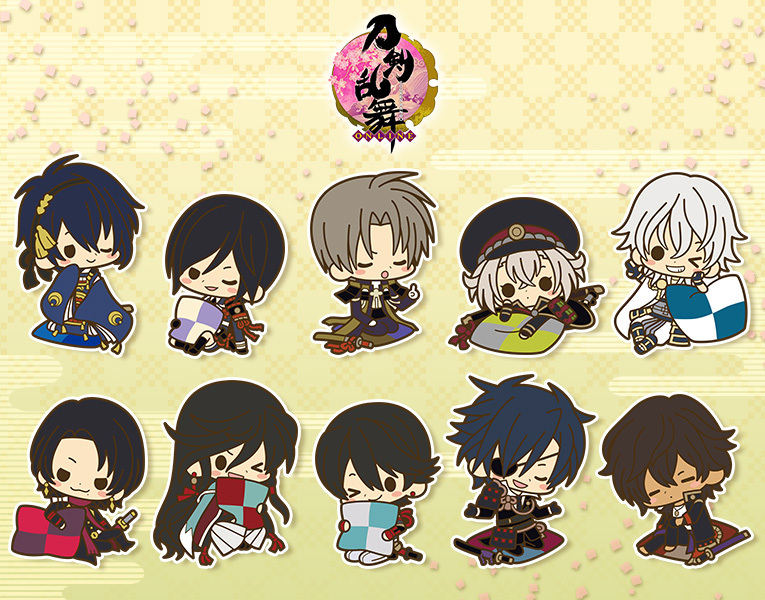 Touken Ranbu Rubber Strap Kutsurogi ver. - Yagen / Tsurumaru
