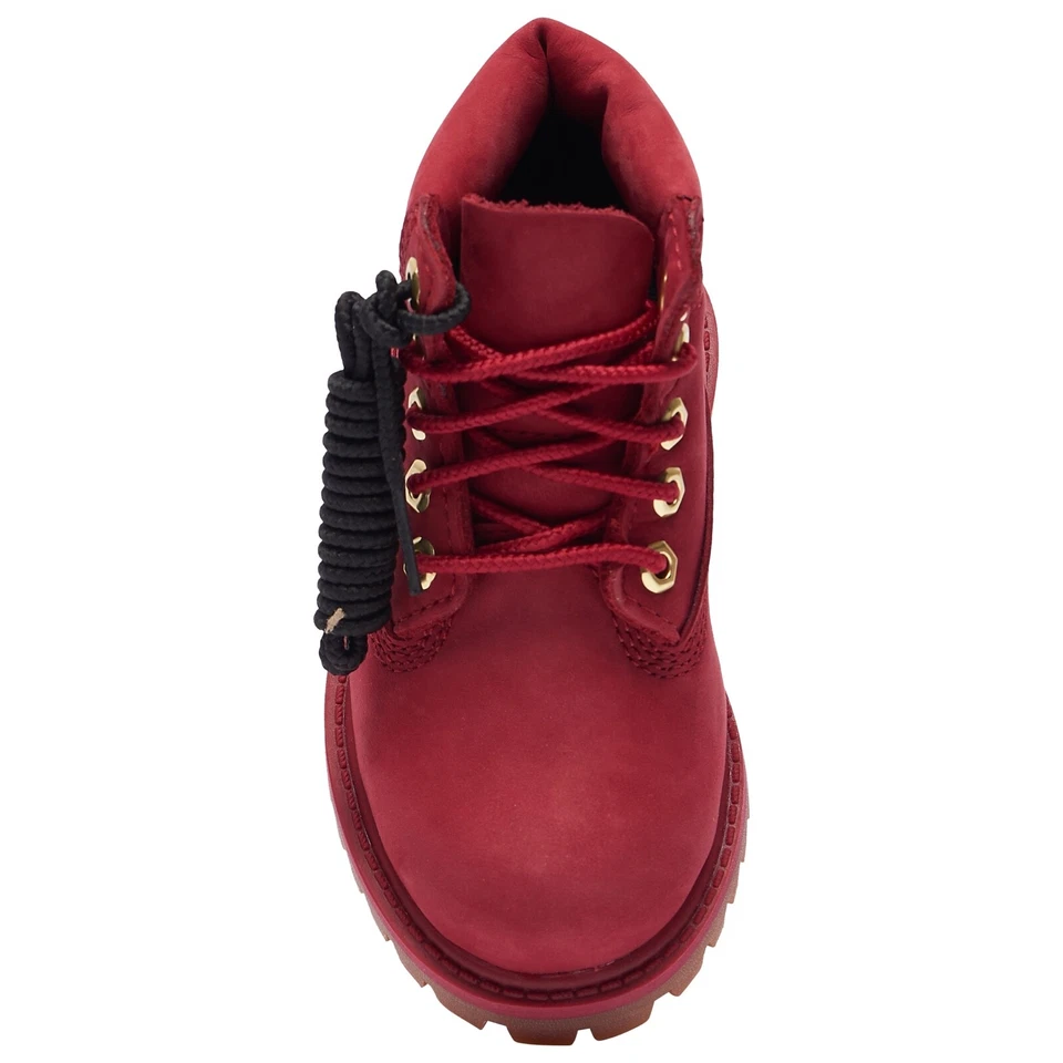Timberland 6 Pulgadas Premium Bota Impermeable 'Rojo Oscuro' Infantes TB 0A42PR F41 NUEVA EN CAJA Foto 4 de 4