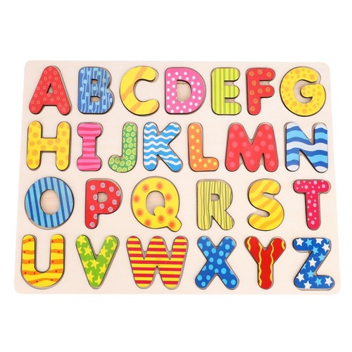 Children Wooden Puzzle Hand Grab Board Set Educational Cartoon Toy Gift ( - Picture 8 of 11