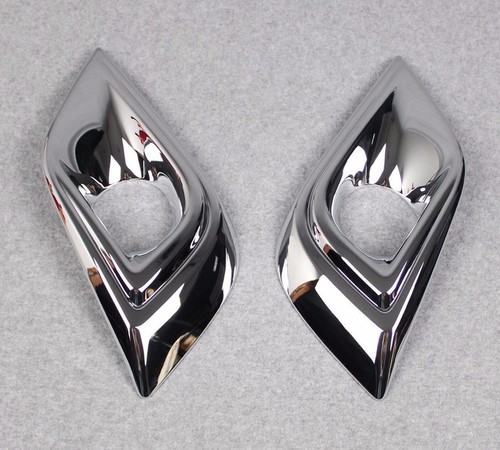 2pcs ABS Chrome Front Fog Light Lamp Cover Trim Fit for Nissan Murano 2015-2018 - Picture 2 of 4