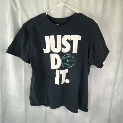 Nike Men's T-Shirt Sportswear ''Just Do It'' Baseball Athletic Shirt Size XL