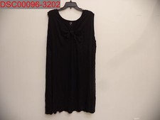 NWT - A.N.A Plus Women's Black Front Twist Tank Dress, Size 3X 9437000010404