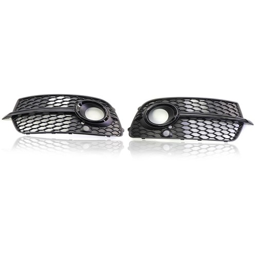 For Audi Q5 S-Line SQ5 2013-2017 Gloss Black Front Fog Light Lamp Grille Cover - Picture 7 of 7