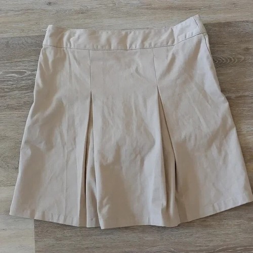 NWT Cat & Jack Girls Beige School Uniform Skirt Size 16 - Picture 2 of 7