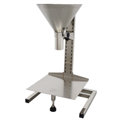 7cm Stainless Feeding Hopper with Support Stand Manual Filling Adjust Height