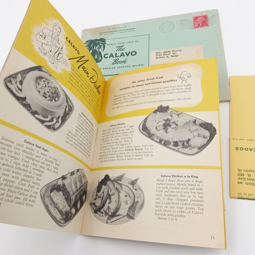 1949 Calavo Avocado Recipes Cookbook Promotional Packet 2 cent Jefferson stamp - Picture 7 of 9
