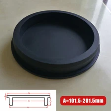101.5-201.5mm Black Silicone Rubber Plug PVC Pipe Stopper Blanking End Caps