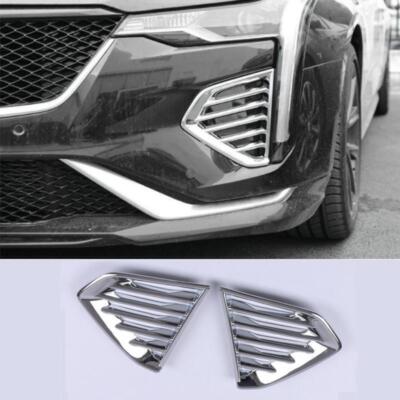 ABS Chrome Fog Light Lamp Cover Trim Molding For Cadillac CT4 2020-2021