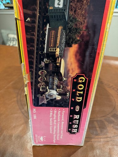 BRIGHT G SCALE GOLD RUSH EXPRESS #186 MODEL TRAIN SET IN BOX - Pre owned Nontest - Picture 8 of 9