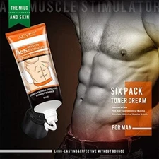 Abs Muscle Stimulator Six Pack Toner Enhancer Cream Belly Fat Burner Body Slim