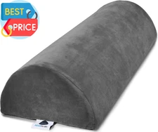 Knee Pillow for Back Sleeping | Large Half Moon Bolster Pillow for Legs, under K
