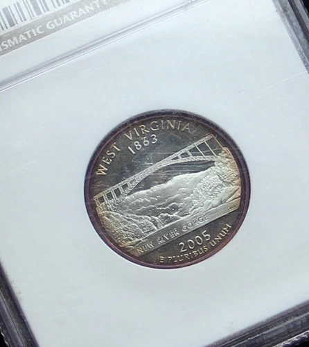 2005-S U.S. Statehood West Virginia State Quarter Silver NGC Proof 70 UCAM! 