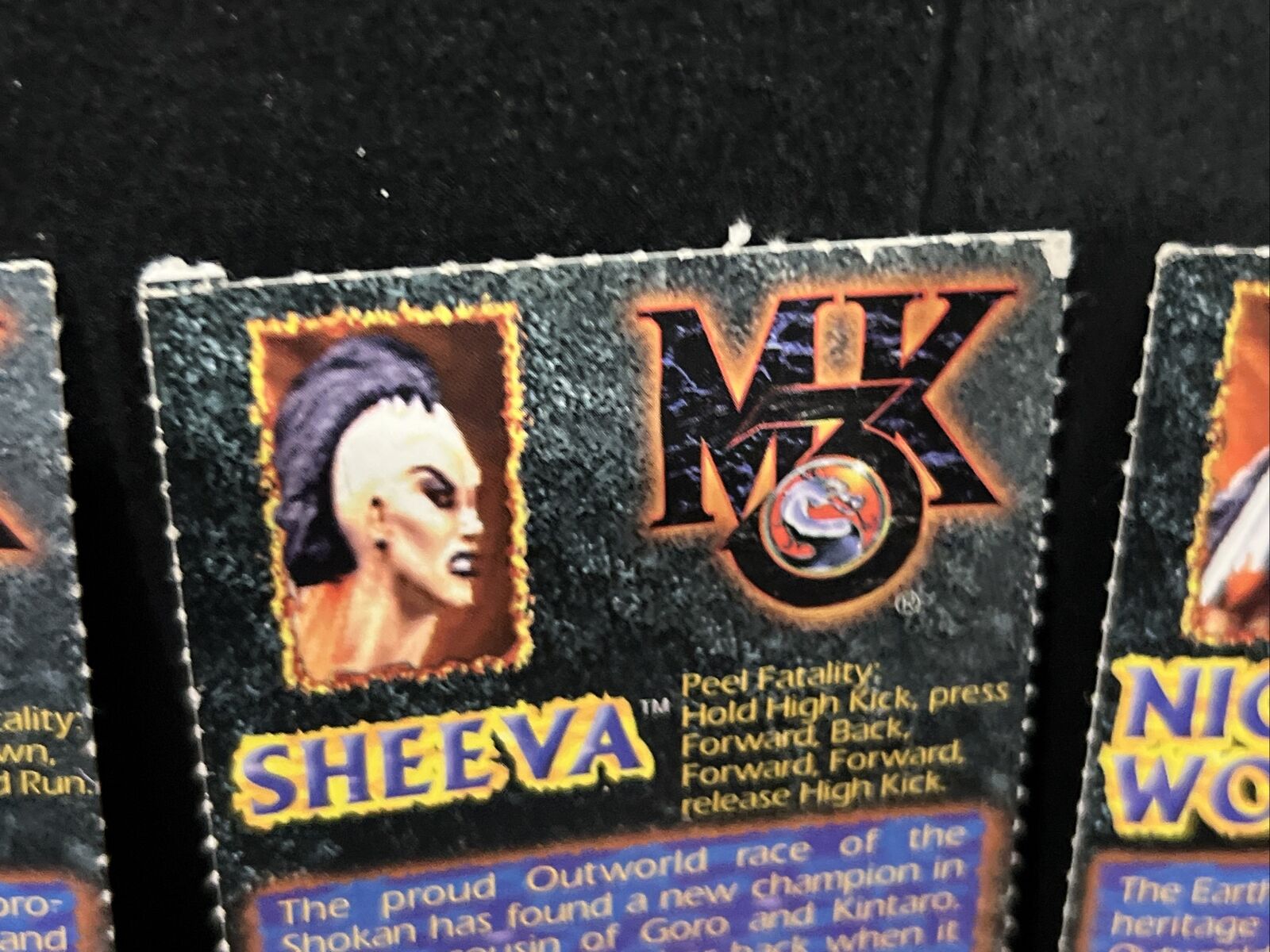 Mortal Kombat 3 Super Nintendo SNES 8 Trading Cards Sub-Zero Kabal Jax  Sheeva